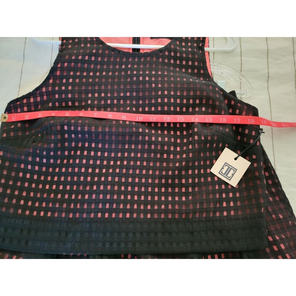 Ivanka Trump Women's Black & Pink Under Lining Sleeveless Top & Skirt Set Size 8 - Picture 3 of 16